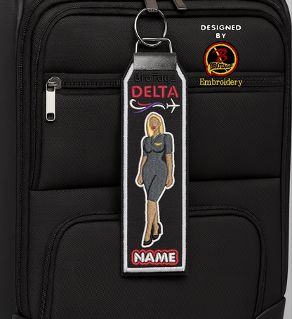 DELTA AIR Lady Avatar - Poised - Classic Bag Tag