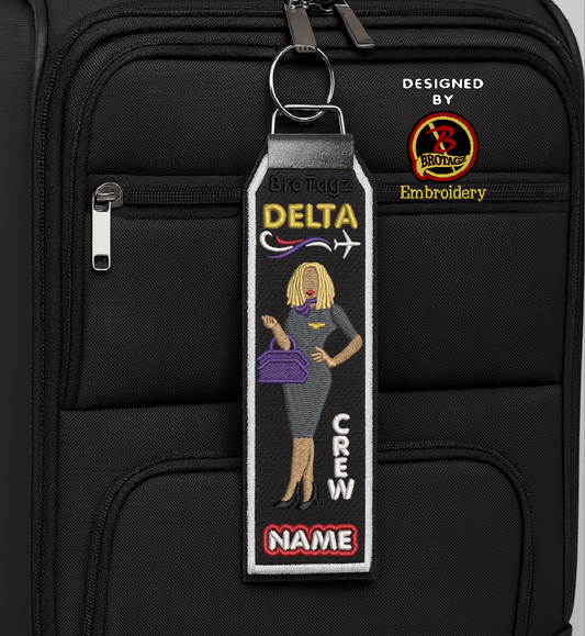 DELTA AIR Lady Avatar - Purse - Classic Bag Tag