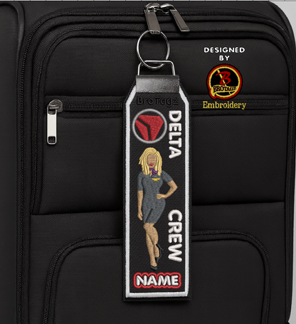 DELTA AIR Lady Avatar - Pinup - Classic Bag Tag