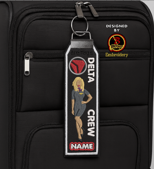 DELTA AIR Lady Avatar - Pinup - Classic Bag Tag