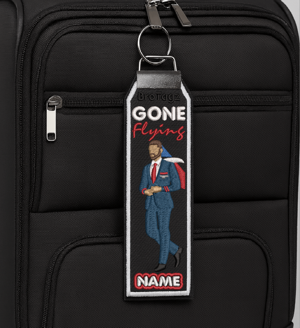 AMERICAN AIR Guy Avatar - Front Step - Classic Bag Tag
