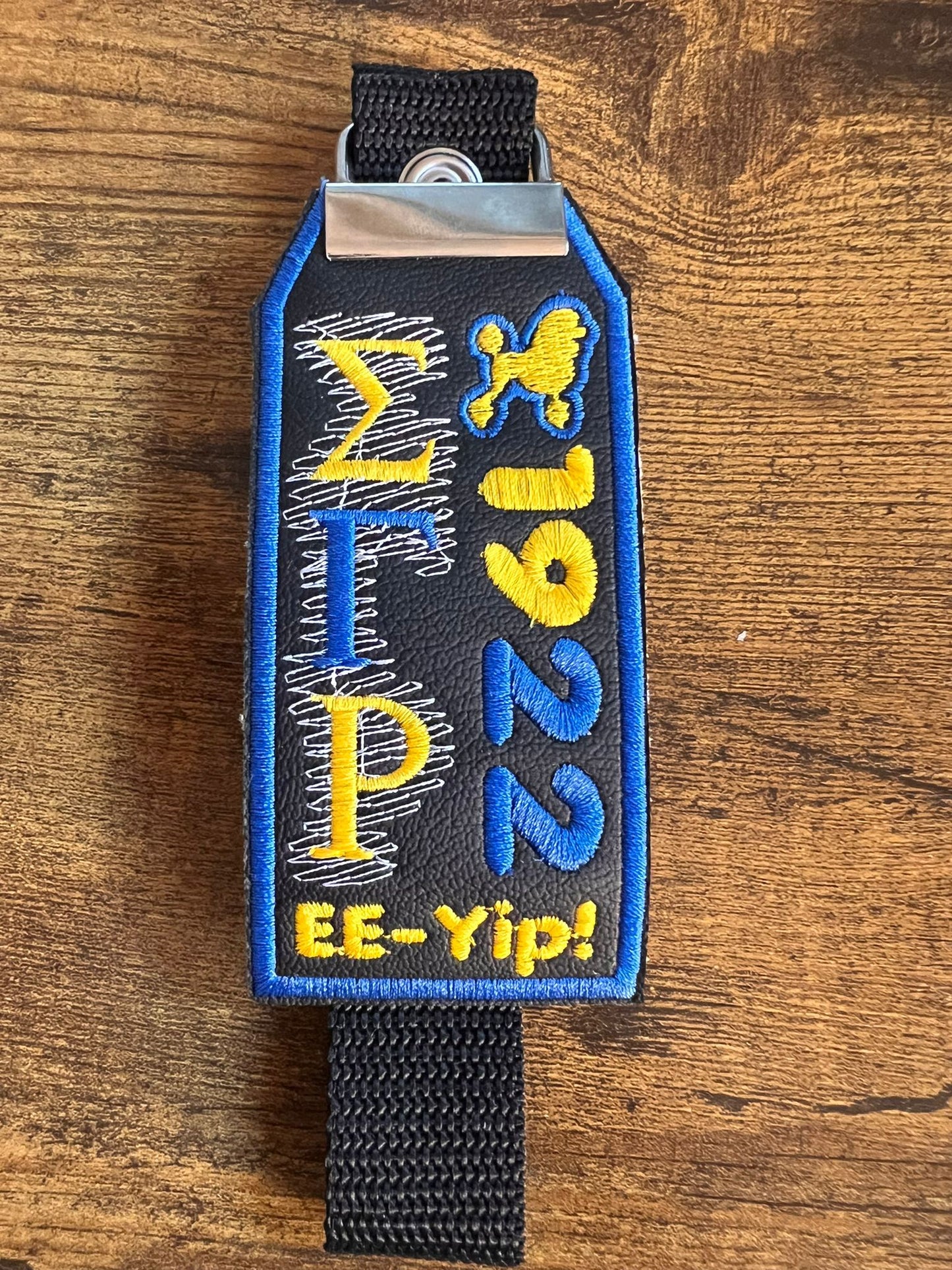 Sigma Gamma Rho Bag Tag (Blue Border) Strap BUY NOW