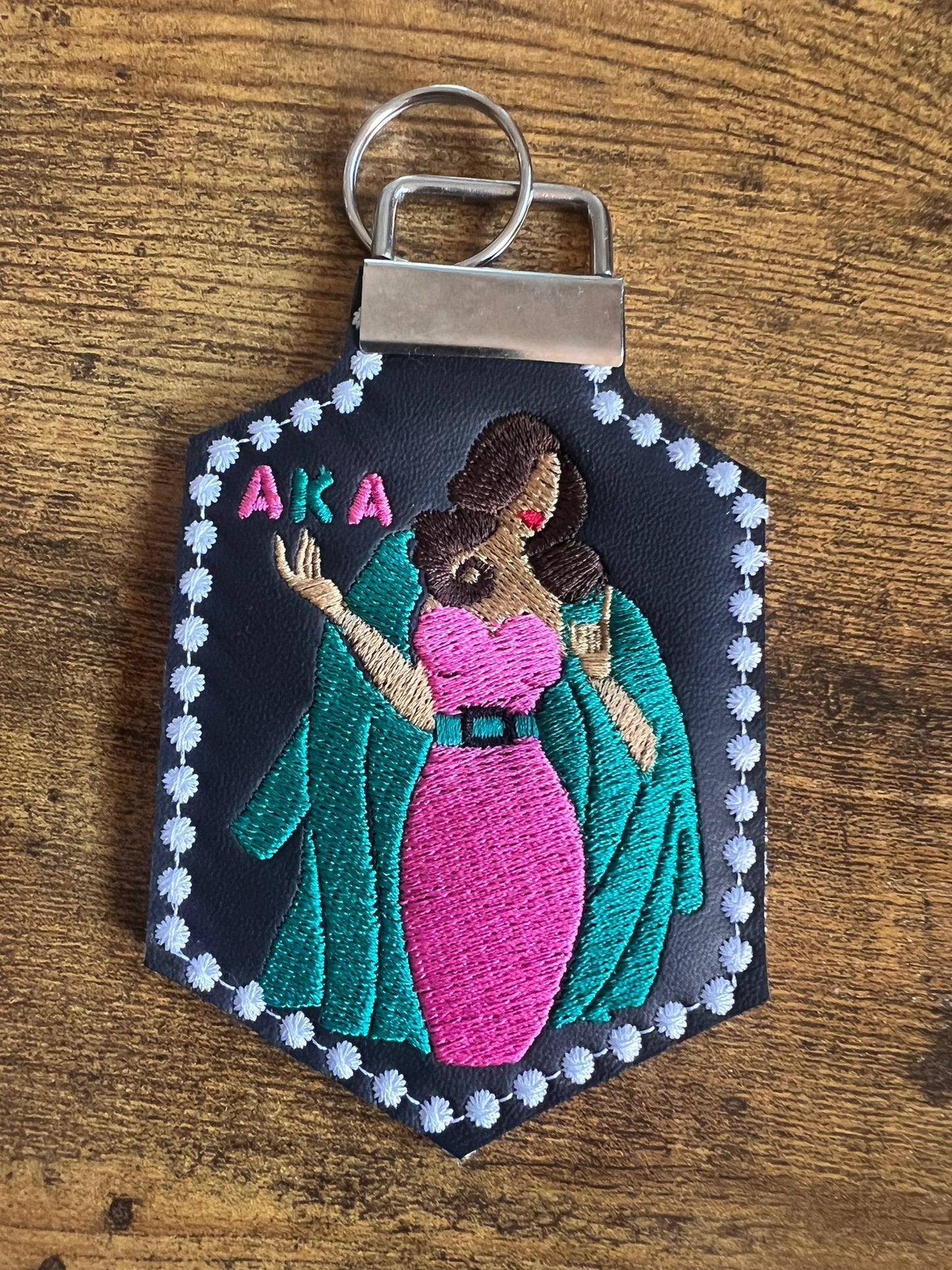 Alpha Kappa Alpha Avatar (Tan) - Esti Mini Bag Tag (Key Ring) - BUY NOW