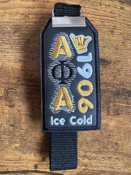 Alpha Phi Alpha Bag Tag (Black Border) Strap BUY NOW