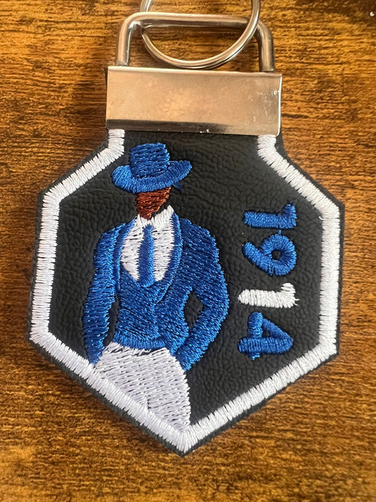 Phi Beta Sigma Avatar KeyChain (Brown) (White Border)