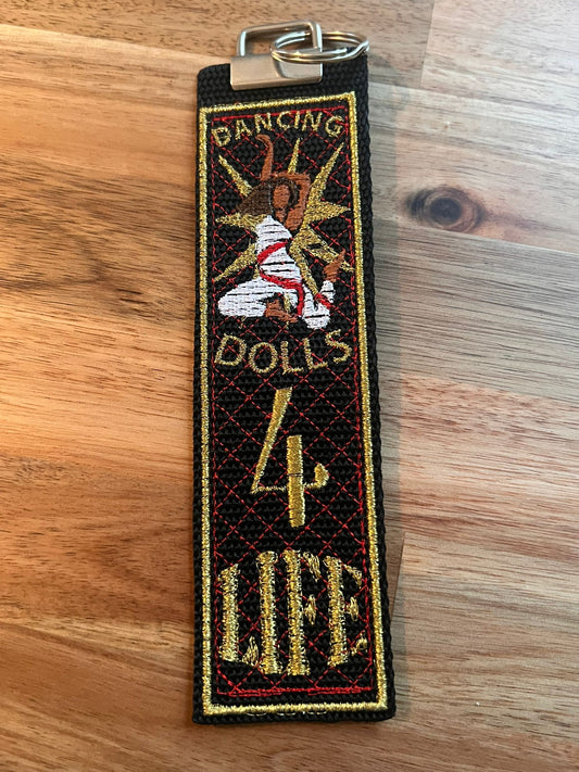 Dancing Dolls 4Life Bag Tag KeyRing AS IS