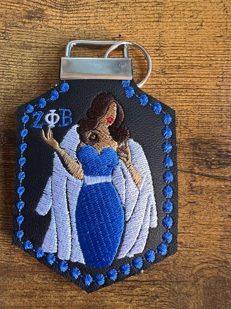 Zeta Phi Beta Avatar Bag Tag (Tan) KeyRing BUY NOW