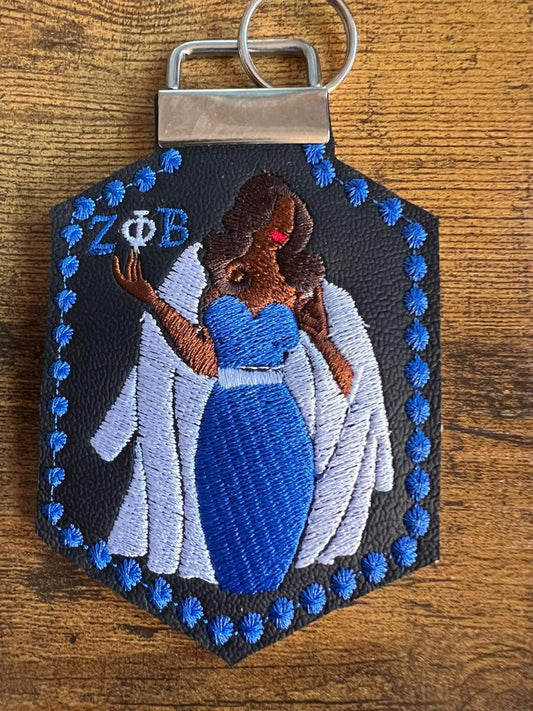 Zeta Phi Beta Avatar Bag Tag (Brown) KeyRing BUY NOW
